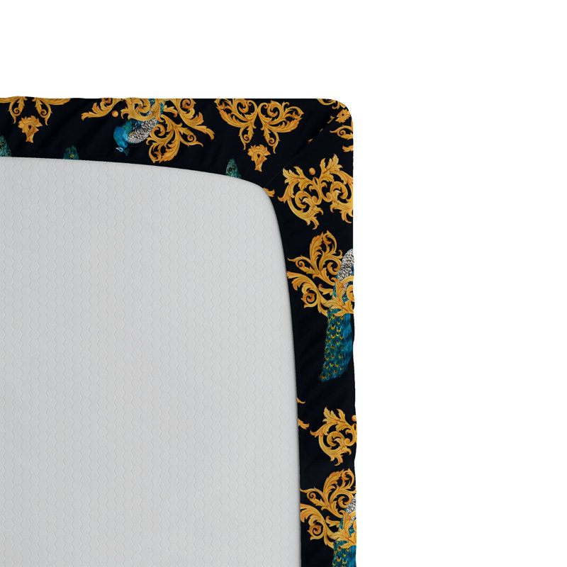 Drap-housse pour paon Ambesonne, Drap-housse de taille simple