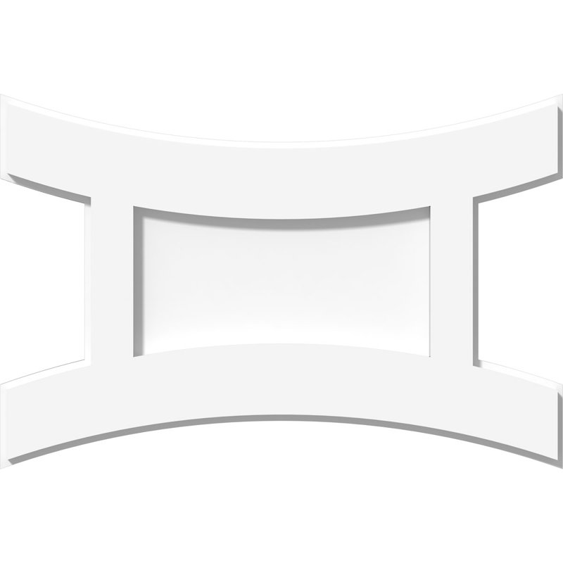 Médaillon de plafond contemporain en PVC de qualité architecturale Haven, H 1 po x l 16 po x P 10,625 po