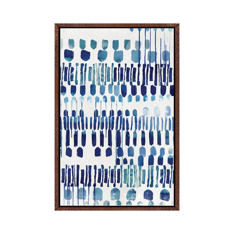 Continuosly I by Eva Watts - Painting on Canvas, 66.04cm H x 45.72cm W x 3.81cm D, Classic Brown Wood Framed