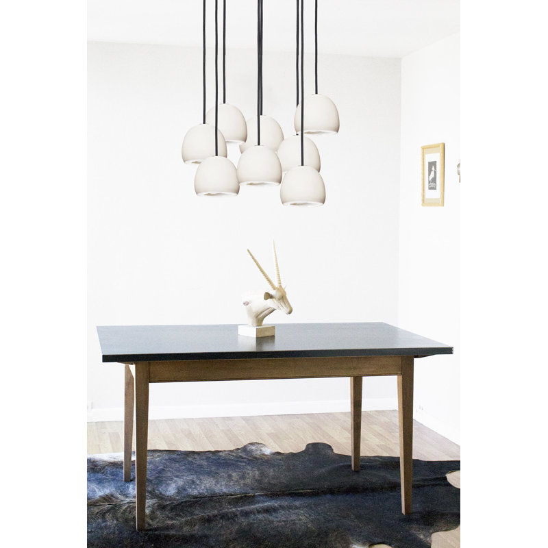 8 - Light Crystal Chandelier, 120" H x 24" W x 24" D, Gray/Silver, Black