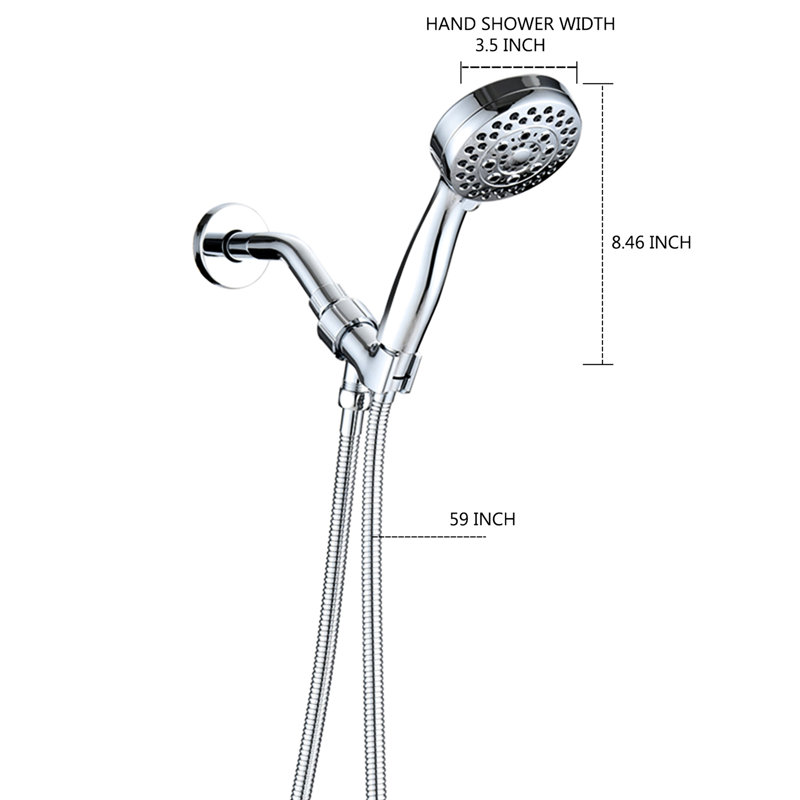 Handheld Shower Head With Hose - , Medical Nozzles, 5 Modes, Impact Resistance, Water Trickle High , Sprays, Easy Install, No Tool Needed, Full/Standard Spray