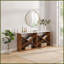 Table basse extra longue 70,87 pouces Farmhouse - en forme de X détachable, espace de rangement spacieux pour l'entrée et Salon (blanc)-81325481