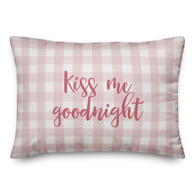  Coussin Kiss Me, Goodnight, Rose