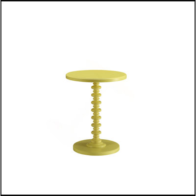 Acton Yellow Finish Accent Table
