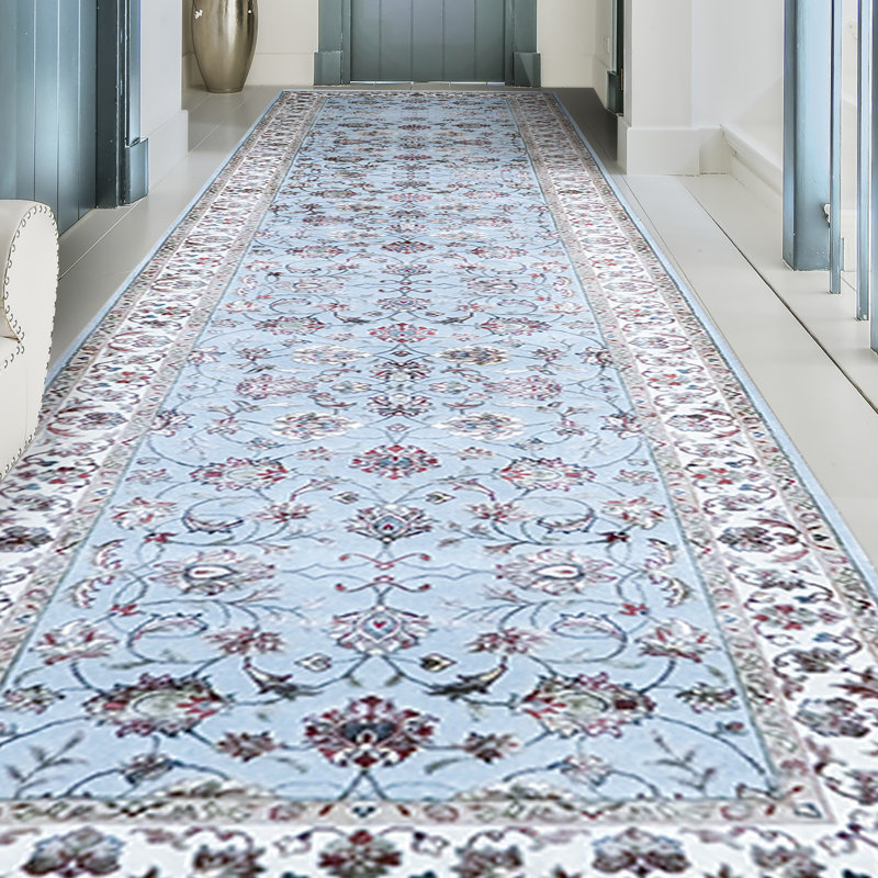 Hand Woven Wool Oriental Area Rug, Runner 2'6" x 12'