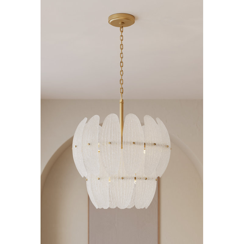 Luminaire suspendu 6 lumières 19,75 po Marclaire, Transparent