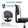 Desk and Chair Set: 48 Inch White Computer Desk & Height Adjustable Black Mesh Chair