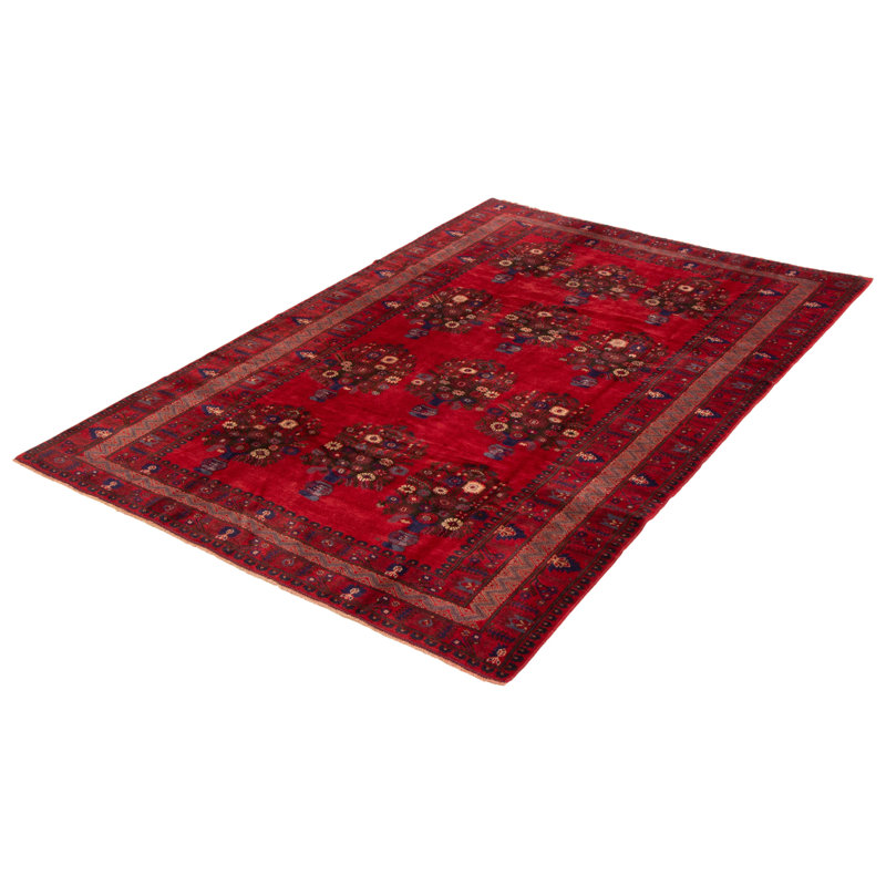 Tapis rouge foncé Shanksville 6 pi 8 po x 9 pi 11 po