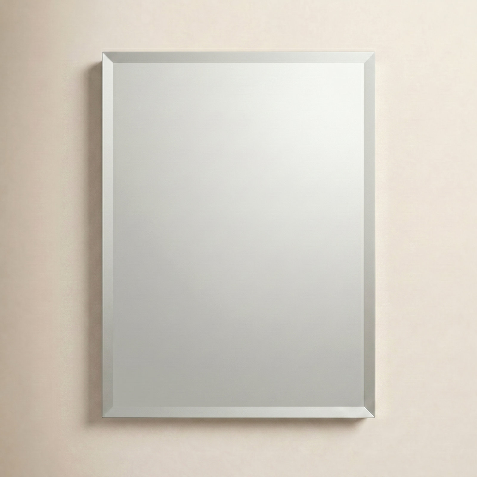 Derring Recessed Frameless Medicine Cabinet with 2 Adjustable Shelves and Interior Mirror