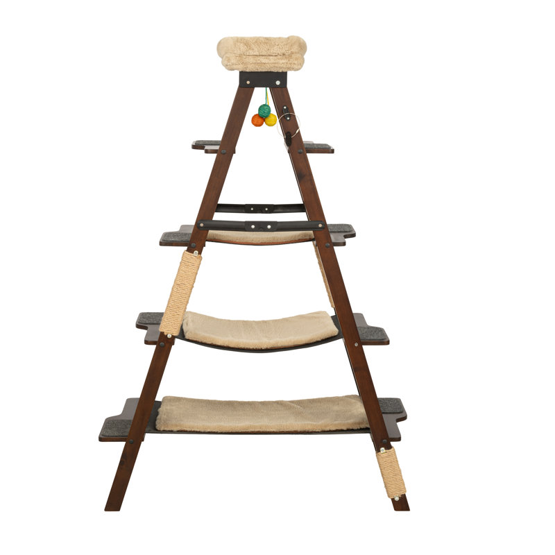 Stakmore Folding Cat Tree, Espresso