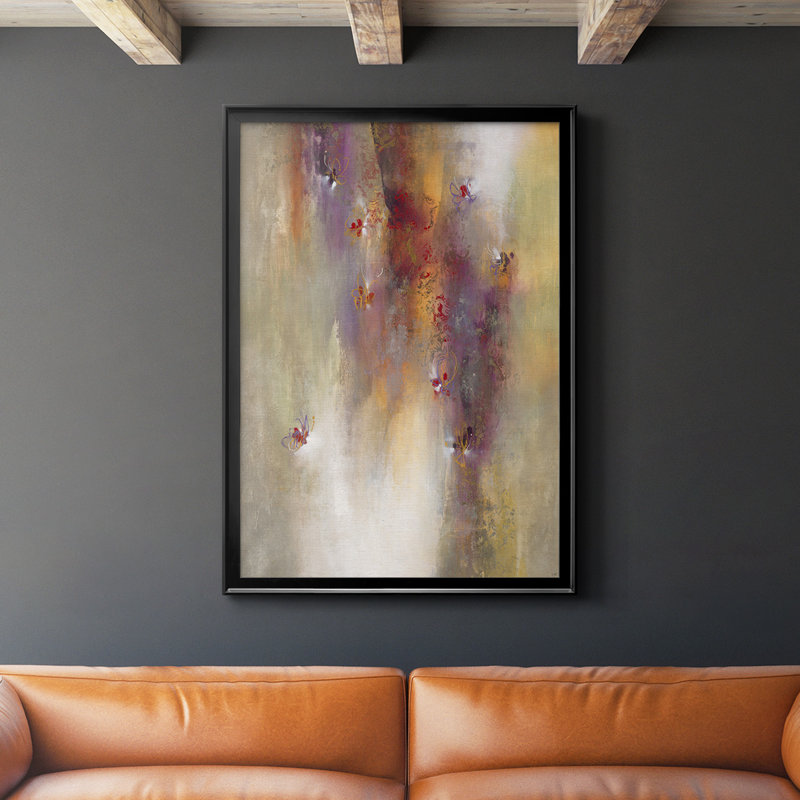 " Scarlet Summer ", 42.5" H x 30.5" W x 1.25" D, Black