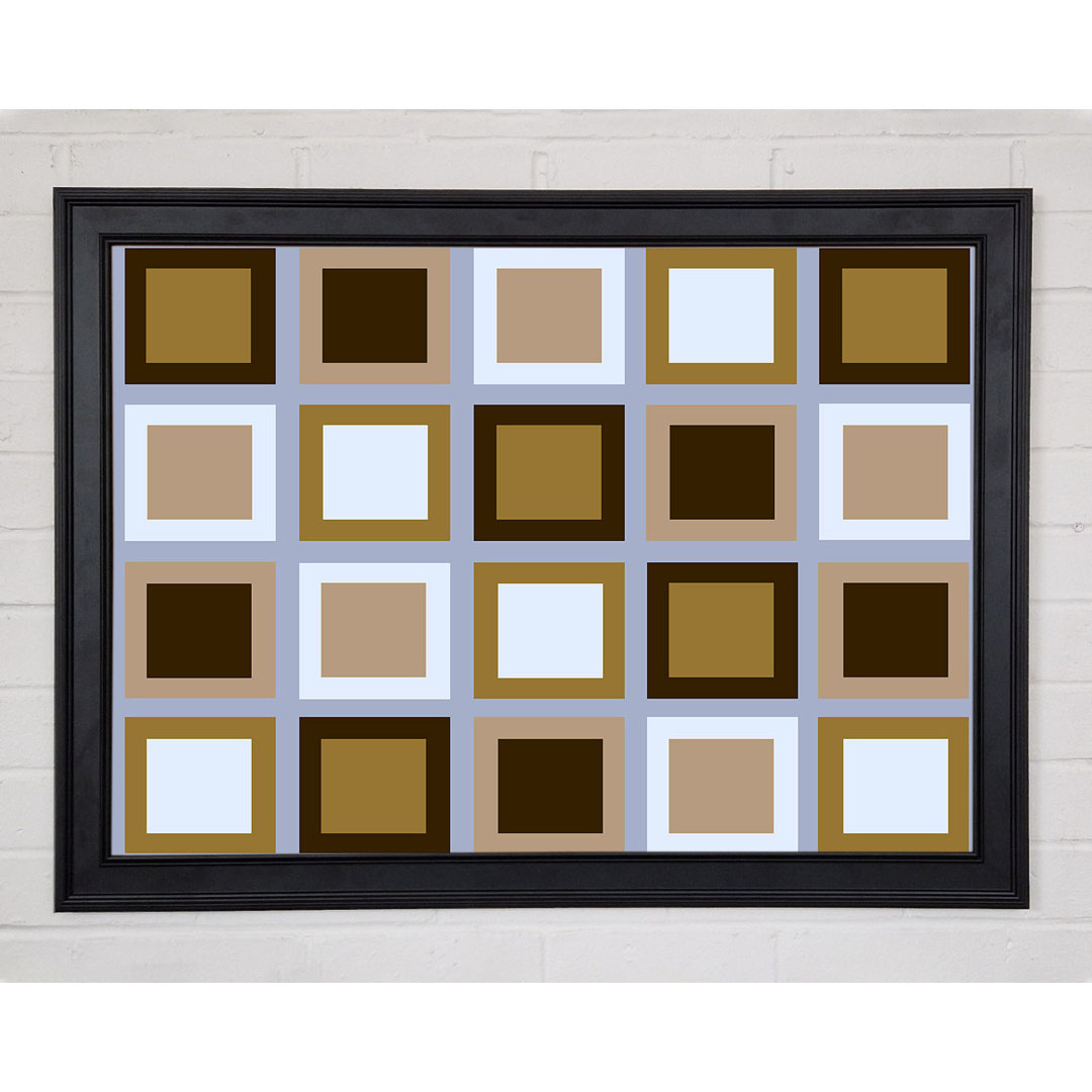 Gerahmtes Leinwandbild Squared In Square