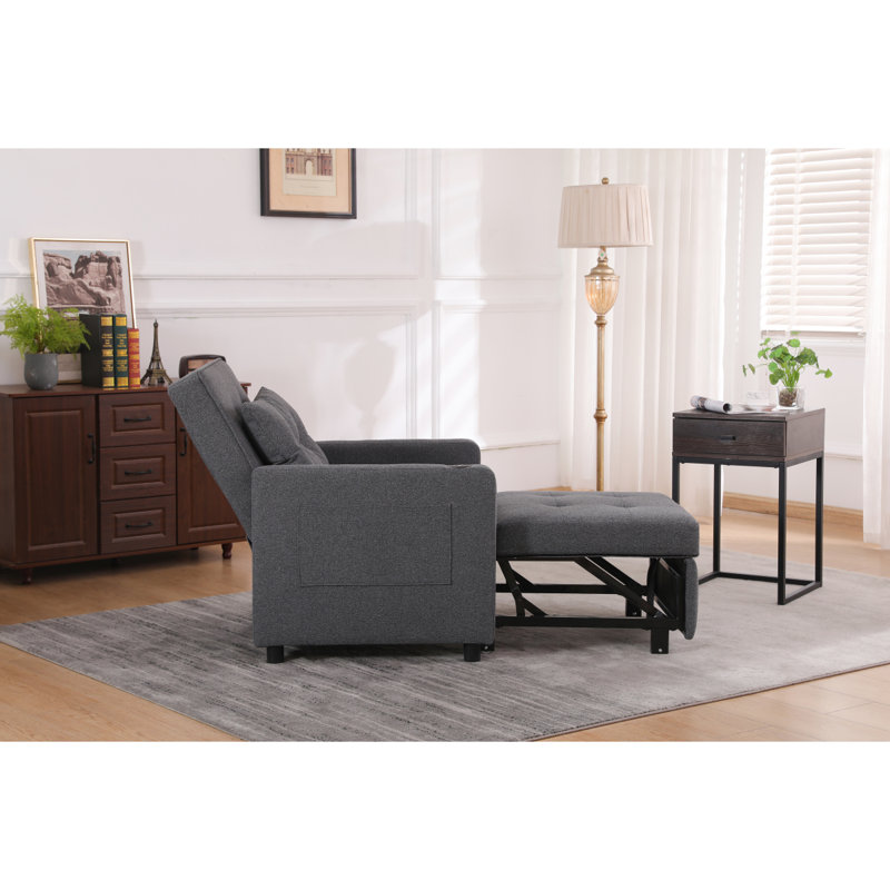 Canapé-lit convertible 3 en 1 Sleeper Chair, Gris antique