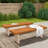 Outdoor Acacia Wood Bench(Set Of 2)-1200150721