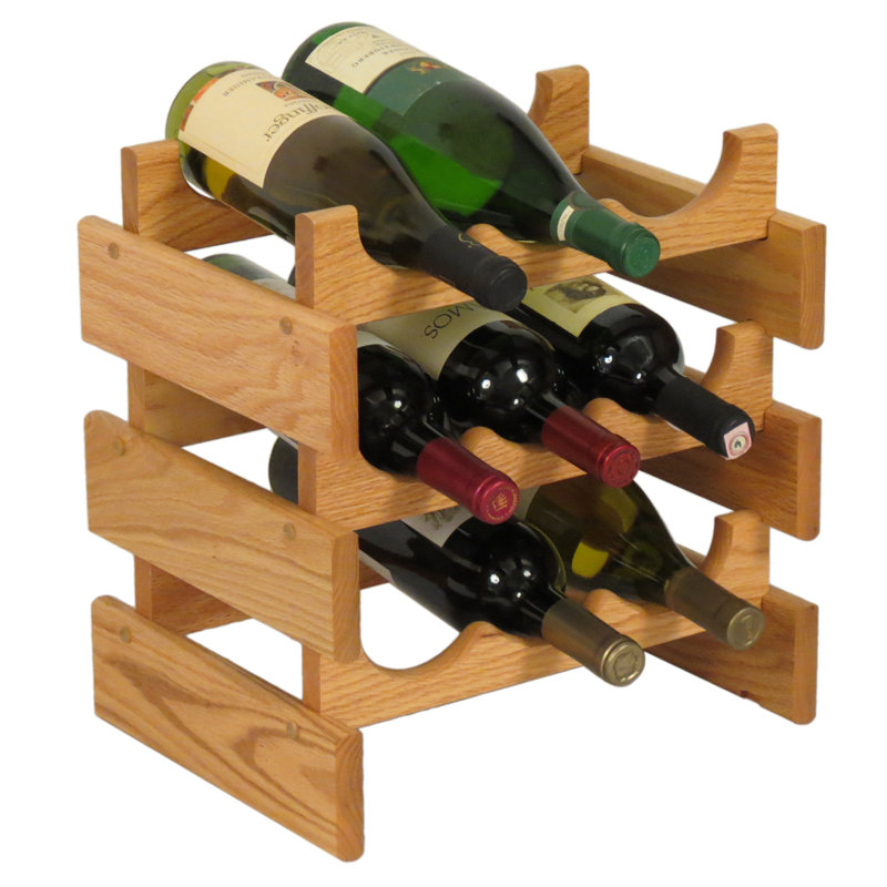 Support à vin de table Geis, Chêne clair