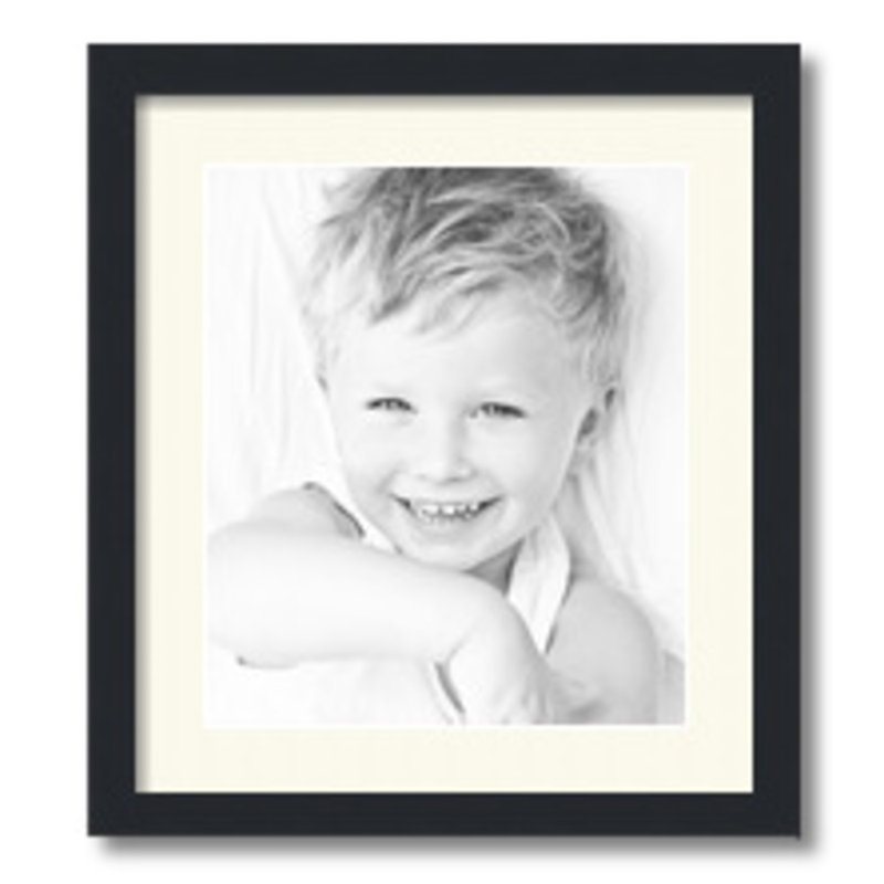 Matte Picture Frame with Mat, Off White