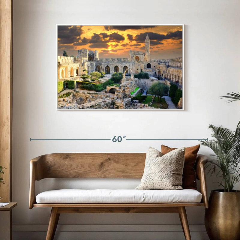 Tour de David, Cadre flottant blanc, 43 po x 29 po