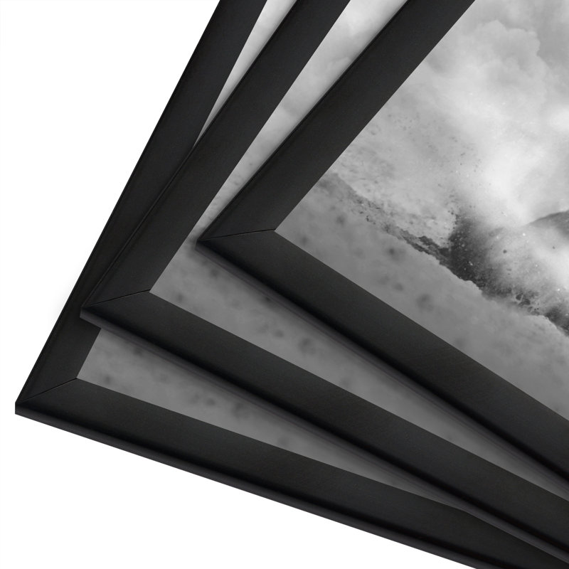 Malaya 3 Pack Lightweight Poster Frames Slide-In Photo Frames with Buildable Molding, 24" x 36"