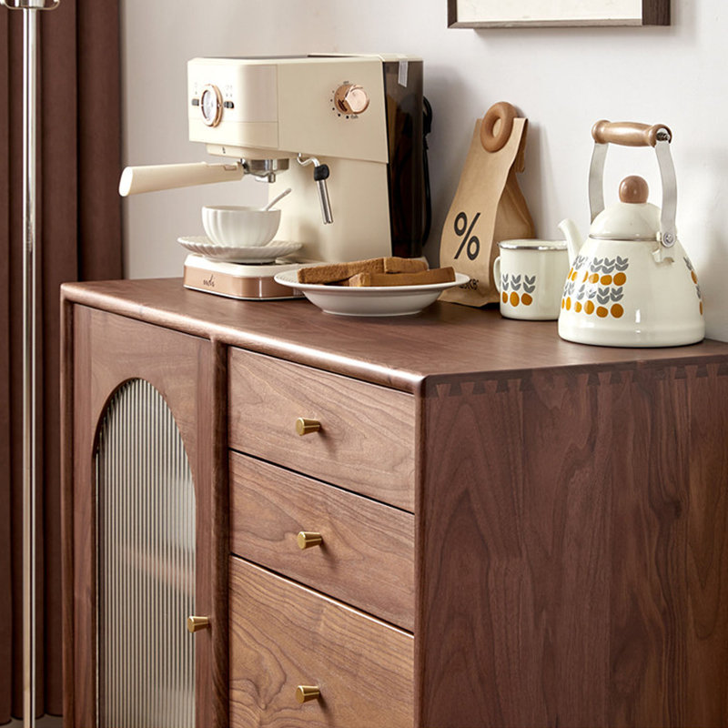 Commode d'appoint multifonctionnelle en bois massif, H 35,43 po x l 35,43 po x P 15,74 po