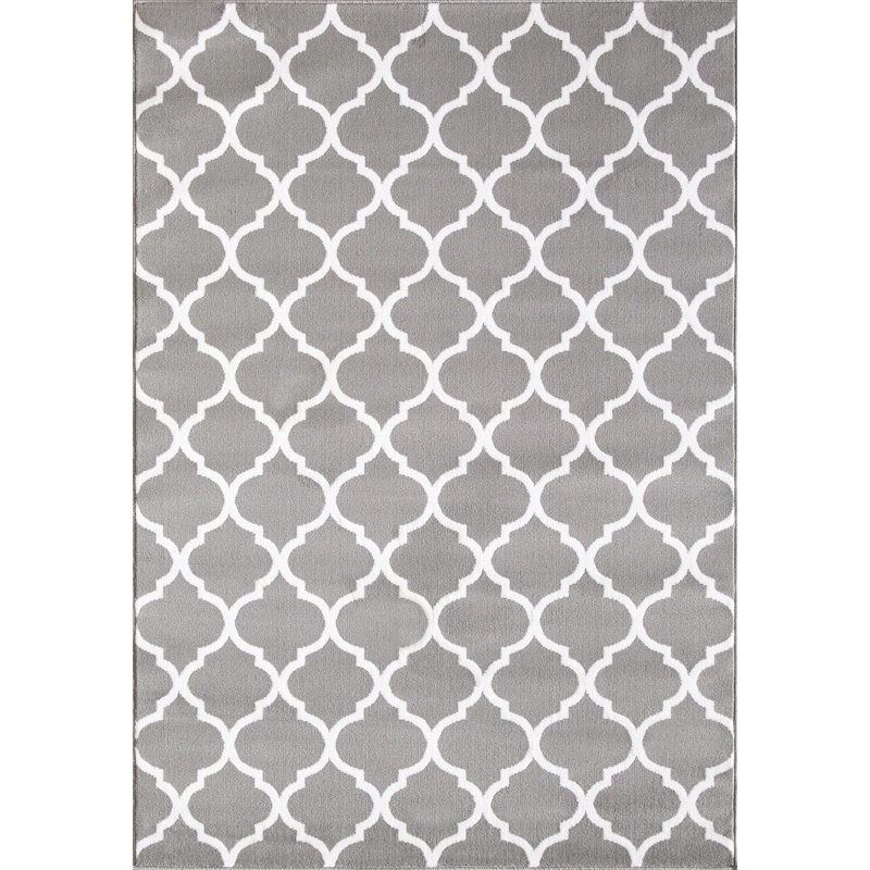 Tapis intérieur / extérieur gris Bahama, Rectangle 5 pi 3 po x 7 pi 7 po