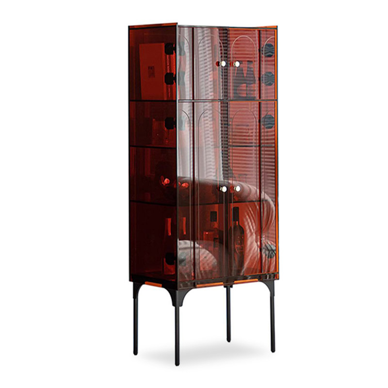 Armoire d'appoint en acrylique Light Luxury, Ambre
