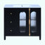 Meuble-lavabo de salle de bain avec 2 portes à fermeture douce et 3 tiroirs-797870315