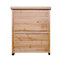 Banc de jardin avec plateau en bois de pruche et plateau de rangement en métal 31,5 x 17,49 x 36,9 po avec armoire fonctionnelle-1433412178