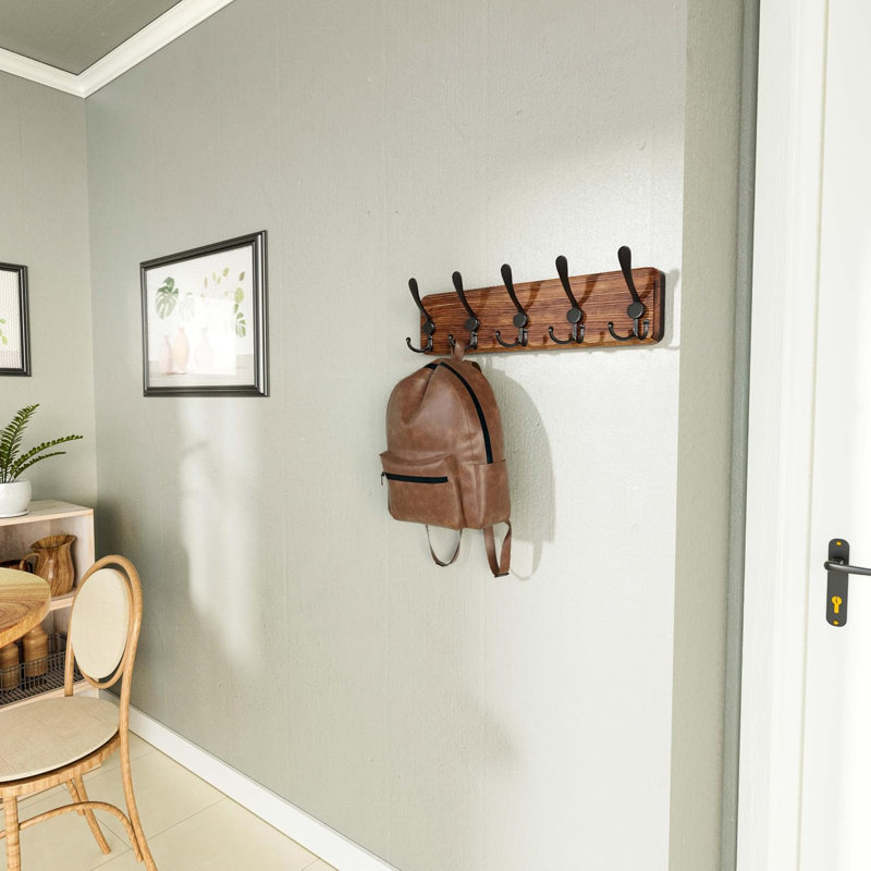 Portemanteaux mural Rustic, Brun