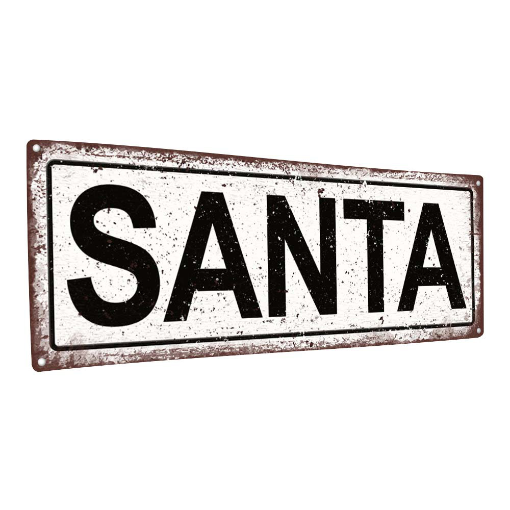 Santa Christmas Metal Sign The Holiday Aisle® 