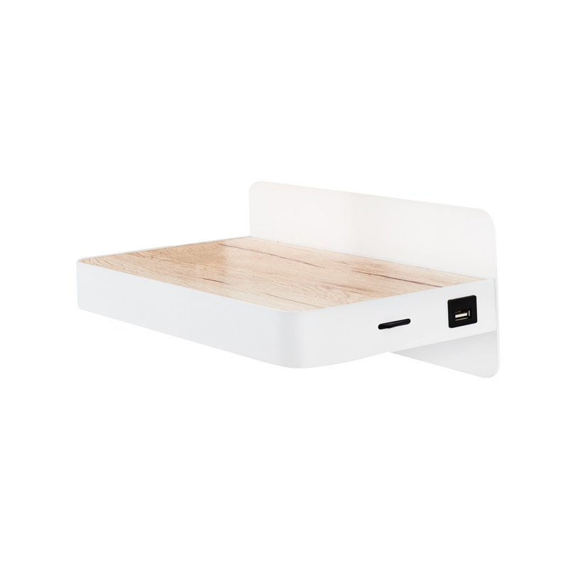 Applique à bras en métal à DEL, Blanc