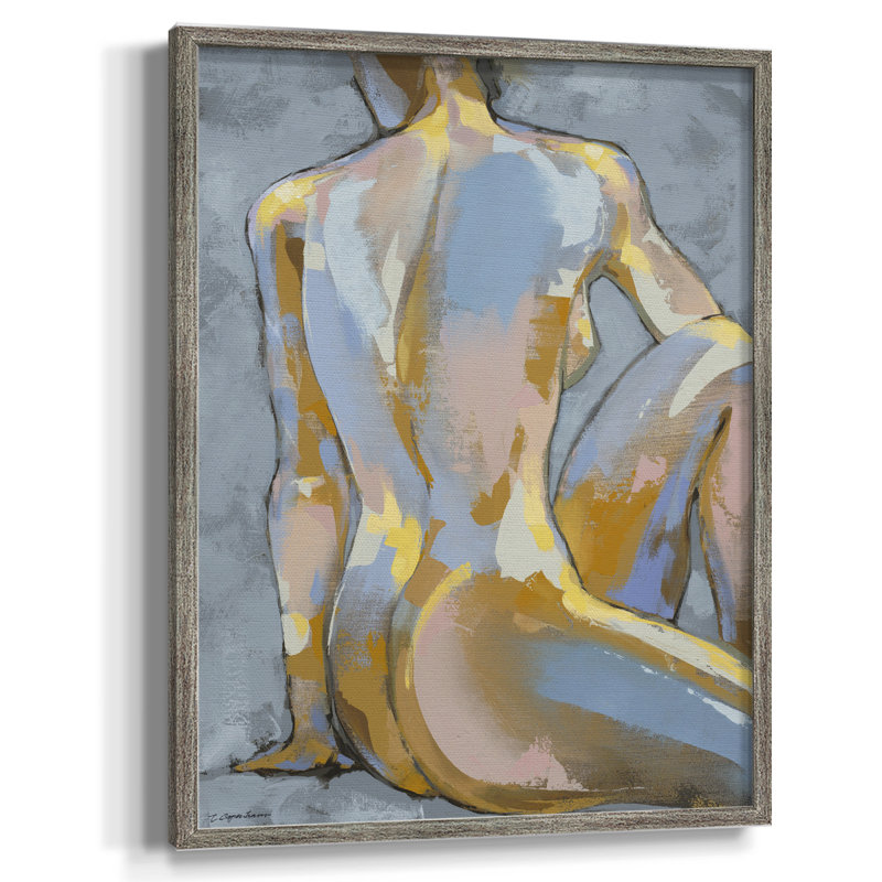 Grey Maiden II Framed Print - Solid Wood, 15" H x 12" W