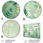 Décoration murale en métal vert et blanc Serene Ferns III - Abstract Botanicals-889026569