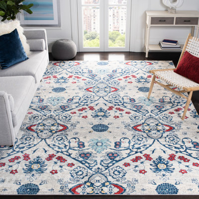 Evart Southwestern Navy/Gray Area Rug
