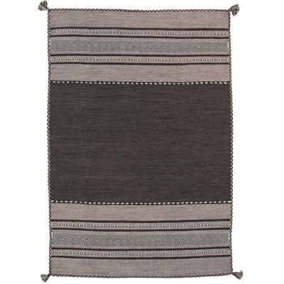 Kilim Hand Knotted Wool Striped Indoor Rug