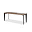 Bureau rectangulaire brun et noir en bois massif-33385712
