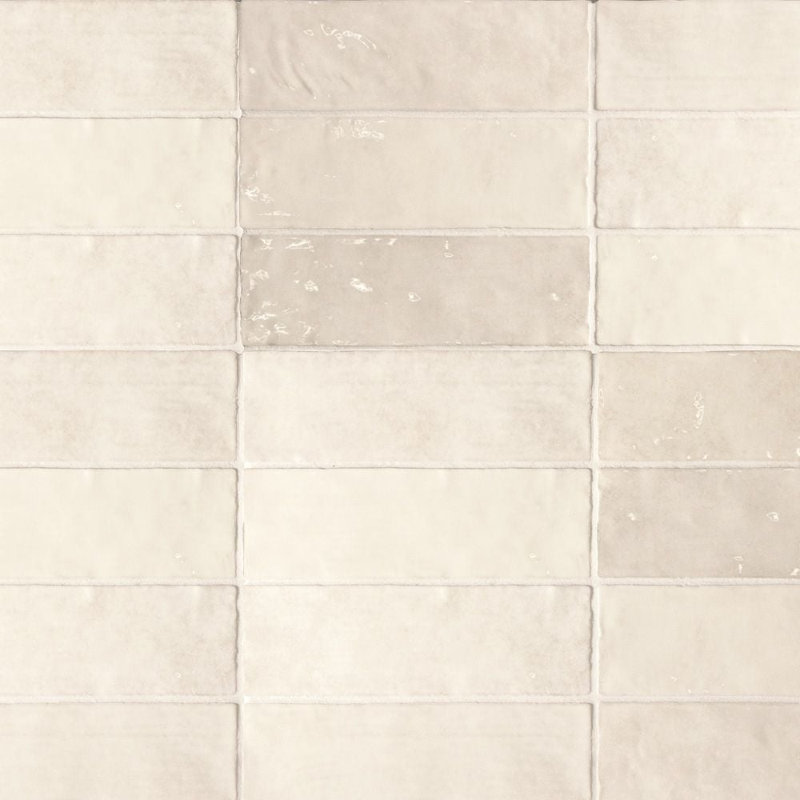 Artisanal 2.5X8 Ceramic Subway Wall Tile , Beige