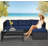 Loveseat Sofa Chaise Lounge Coffee Table Patio Furniture Set, Rattan Outdoor Sofa Set-149548321
