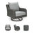 Erdita Swivel Wicker Outdoor Lounge Chair