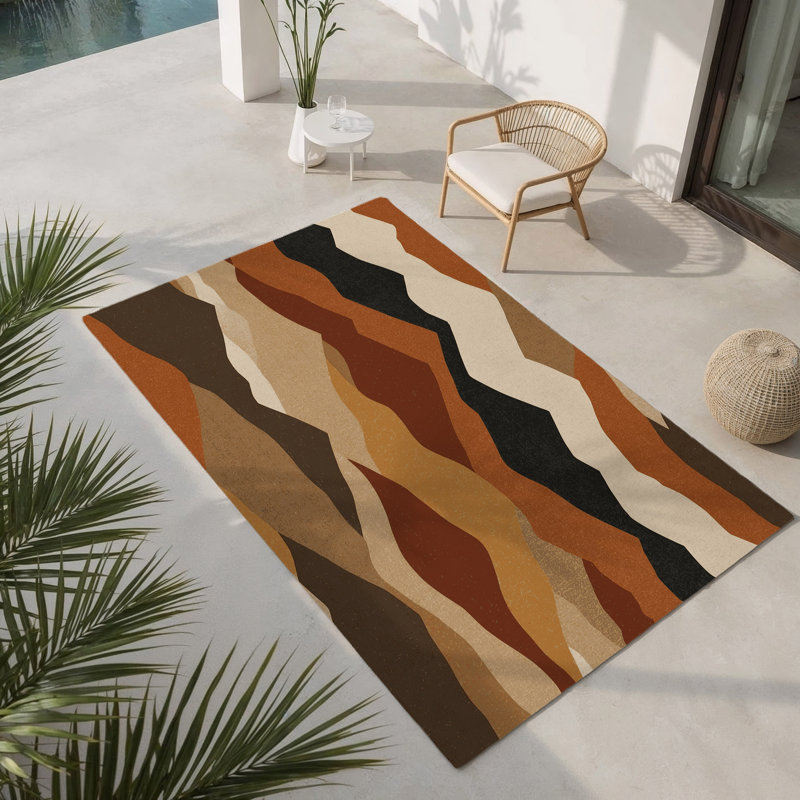 Sable Trails Indoor And Outdoor Area Rug, Rectangle 3' x 5'