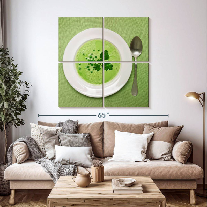 Soupe aux pois verts Yarlin, H 45 po x l 45 po