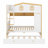 Multi-Function Bunk Bed House Guardrails, Storage Shelves & Trundle-1429086140