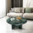 Luxury Marble Coffee Table, 45 H40 Cm, Polished Finish, Natural Character, Dynamic Layered Spaces Decor Living Room-1113240976