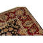 Tapis noir et rouge de haute qualité noué à la main