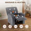 Fauteuil inclinable électrique surdimensionné avec massage chauffant et poche latérale-1781818812