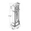 181.9cm Wood Grandfather Clock-20118489