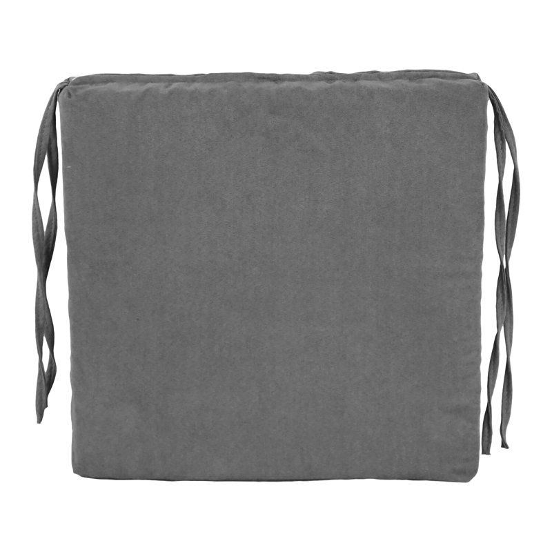 Coussin de siège d'intérieur, Gris acier