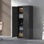 Armoire de bureau verrouillable avec portes et 4 tablettes réglables-887286200