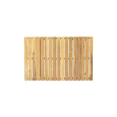 Wood Outdoor Coffee Table In Color - 37” X 24” 12.5”, Open Slat Pattern Design With Frame 37”l 24”d 12.5”h, Style