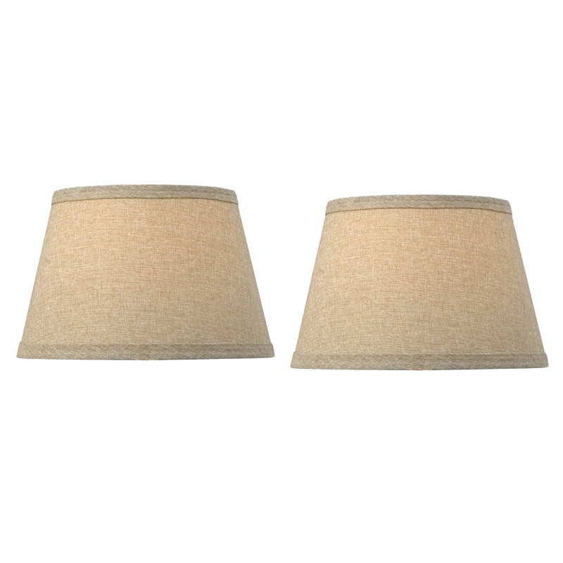 Abat-jour cloche en lin brun 10,75 "x l 17" (araignée)