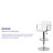 Adjustable Bar Stools - Counter Height Barstools with Back and Armrest-31020309